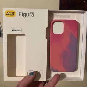 OtterBox Figura Series MagSafe Compatible Pink & Purple iPhone 12 MiniCase